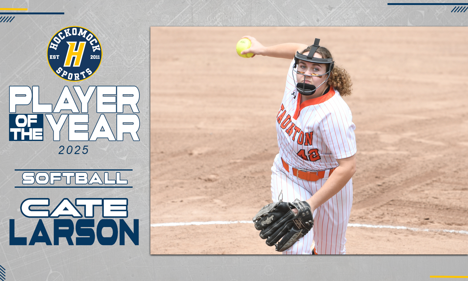 Cate Larson 2025 HockomockSports Softball Awards