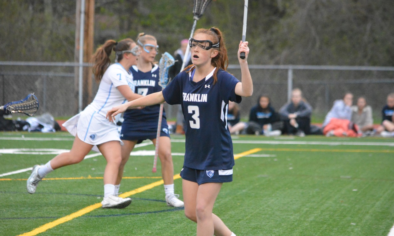 Annie Walsh (3) scored a hat trick for the Panthers on Monday to help Franklin to a non-league win at Medfield. (Josh Perry/HockomockSports.com)