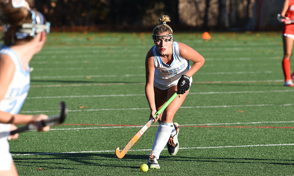 Emily Carney was the spearhead of Franklin’s attack during its playoff opener against Barnstable, creating a number of scoring opportunities. (Josh Perry/HockomockSports.com)