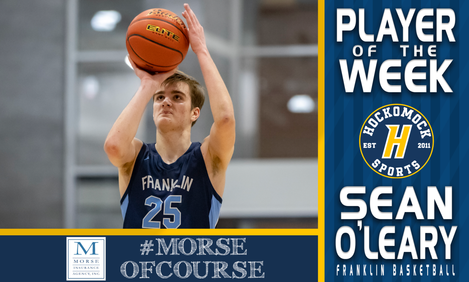 HockomockSports.Com selects Sean O’Leary, FHS Basketball as Player of the Week
