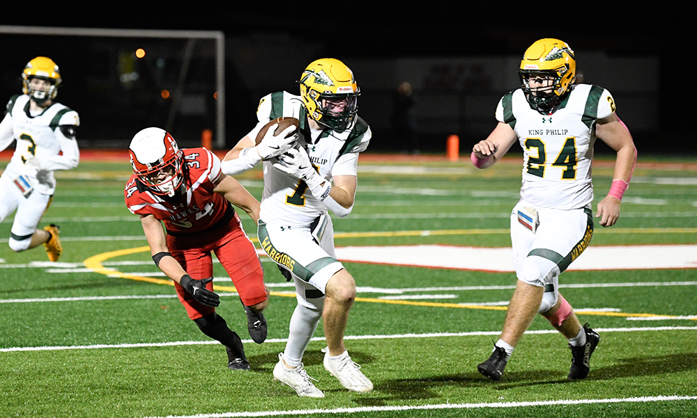 King Philip Football Steps On the Gas in Second Half to Put Away Milford