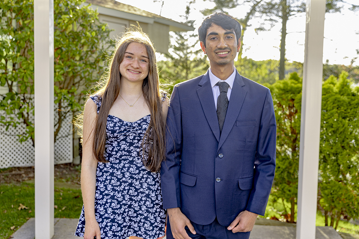 2026 Hockomock League Scholar Athletes Alexis Piazza and Bharat Ramanathan
