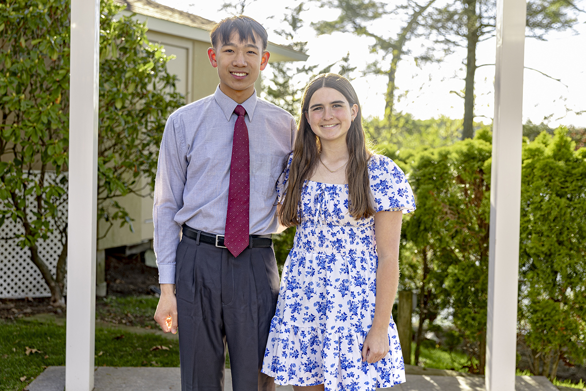 2026 Hockomock League Scholar Athletes Adam Peng and Addilyn Weiss