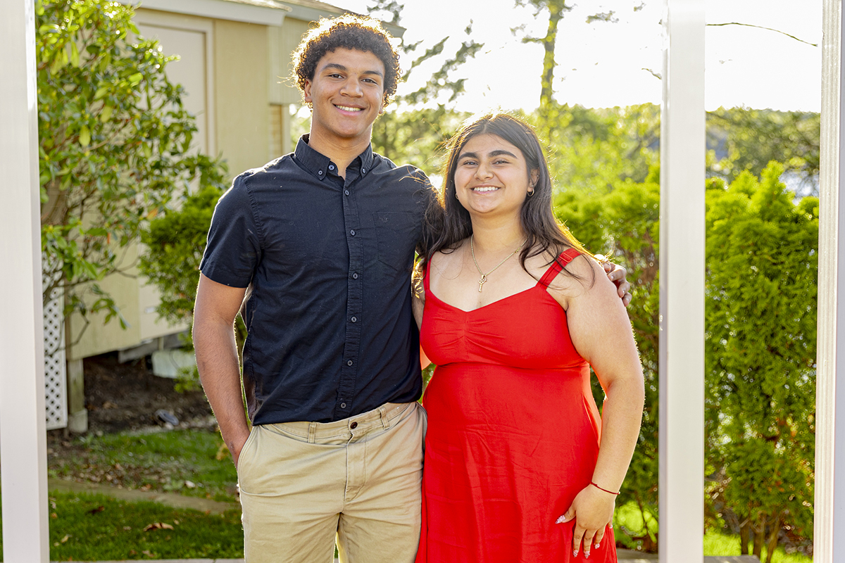 2026 Hockomock League Scholar Athletes Alexander Kerr and Katheryn Barrientos