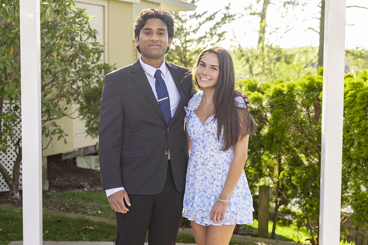 2026 Hockomock League Scholar Athletes Bhavishnu Mood and Angelina Bostock