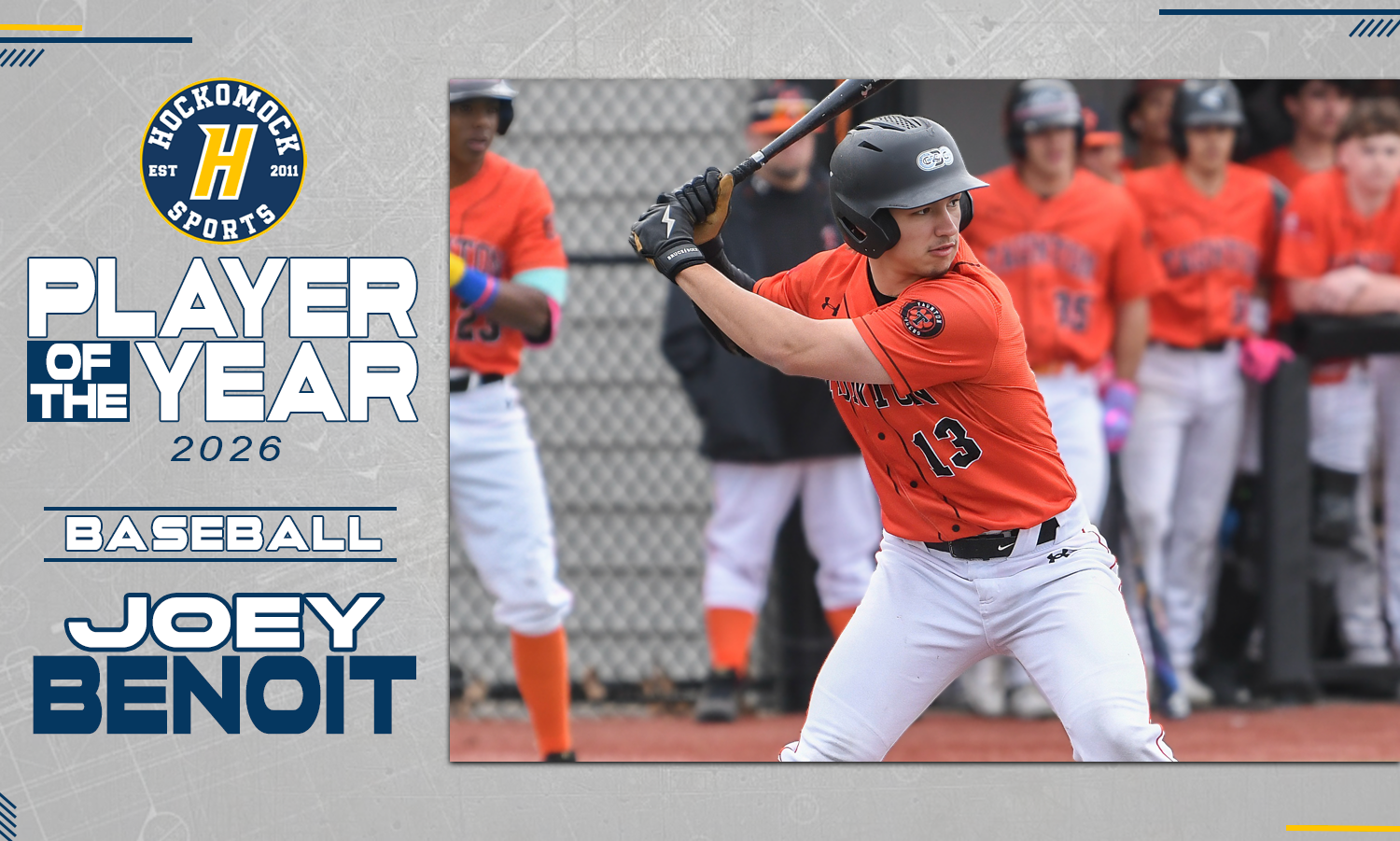 Joey Benoit 2026 HockomockSports Baseball Awards