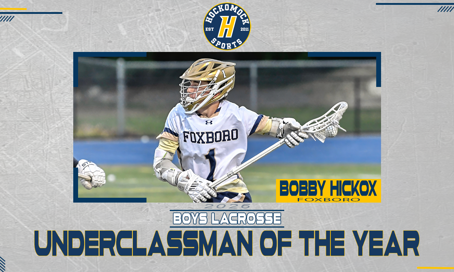 Bobby Hickox 2026 HockomockSports Boys Lacrosse Awards