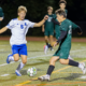 Attleboro boys soccer Daniel Morin at Canton boys soccer Luke Erickson