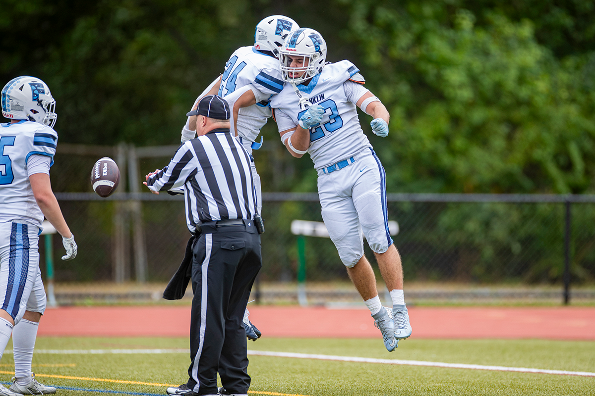 Franklin football Owen Essam Christian Primpas