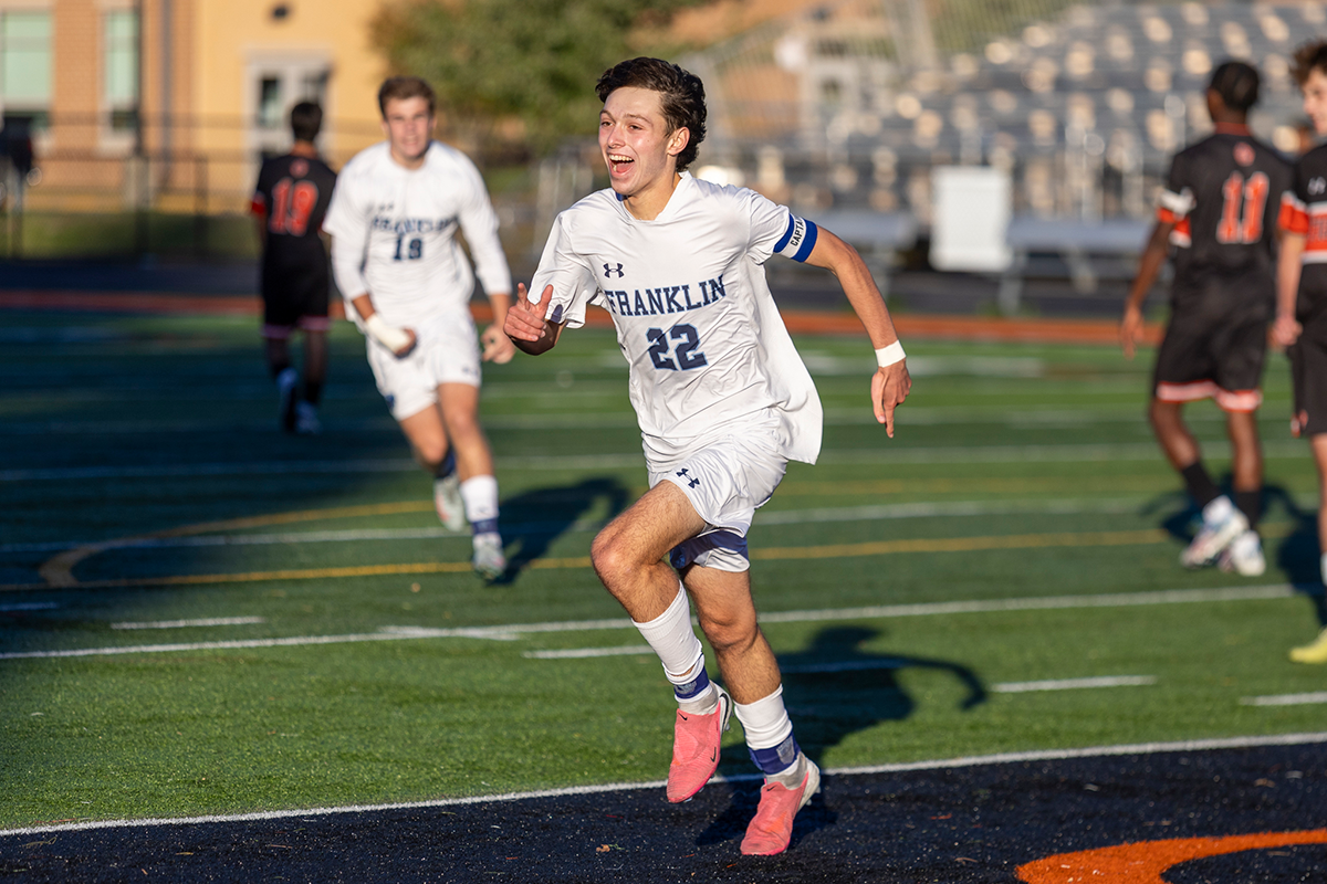 Franklin boys soccer Will McAuley