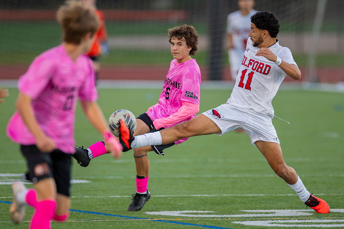 Oliver Ames boys soccer vs. Milford boys soccer David Iconaru
