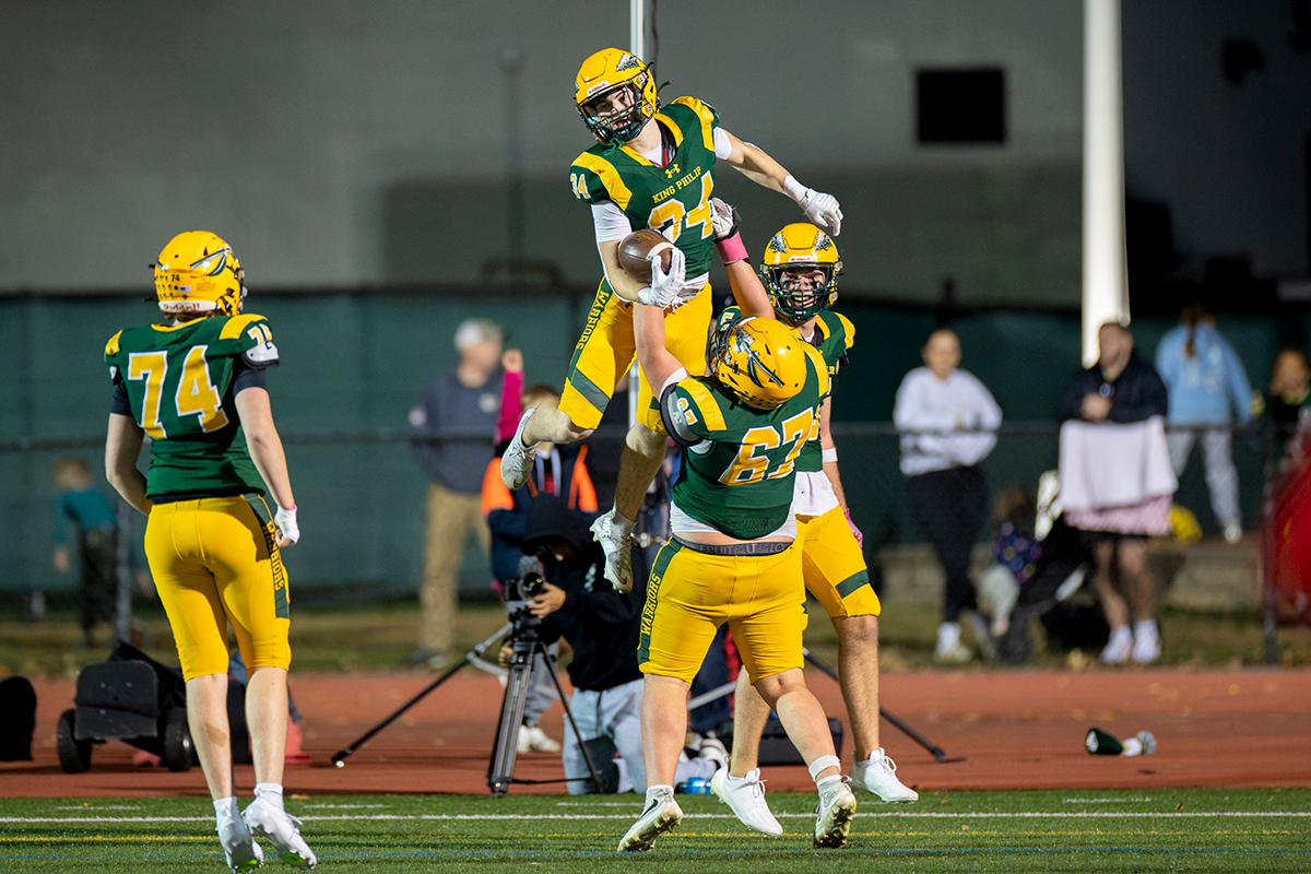 King Philip football Parker Gianfrancesco Ethan O'Connell