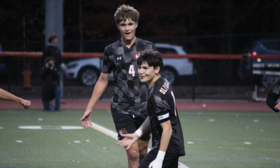 Oliver Ames boys soccer Lukas Hallama Ryder Mercieri